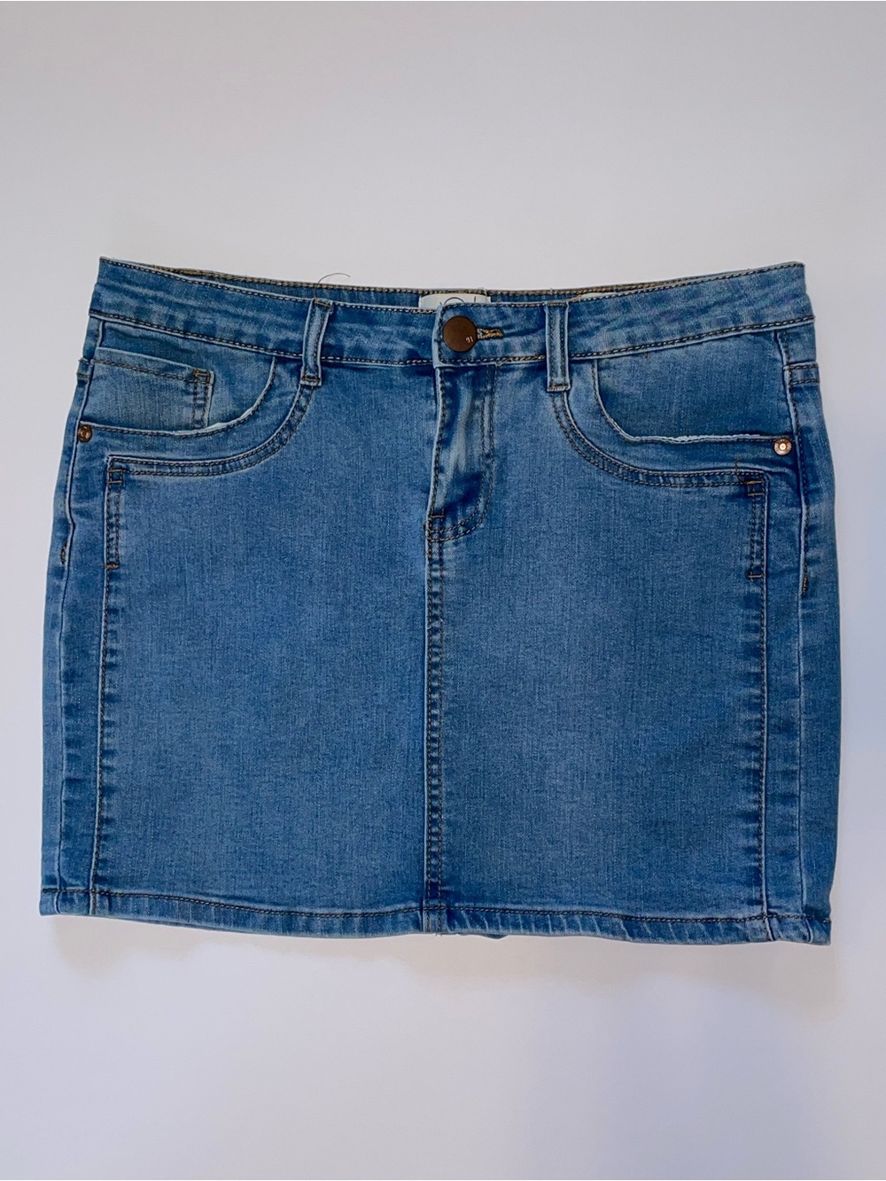Cotton On Denim Mini Skirt Blue Size 6